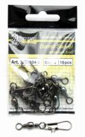 Вертлюг AKARA 3220-02 с застёжкой ( 10, BN, упак. 6x10 шт.)