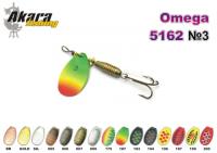 Блесна AKARA Omega 5162 (вертушка, 6,5 гр.,  3, цв. 007)