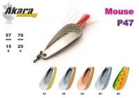 Блесна AKARA Mouse P47 (незацепляйка, 25 гр., 70 мм, цв. 01)