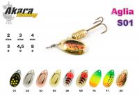 Блесна AKARA  S01 (вертушка, 3 гр.,  2, цв. 09)