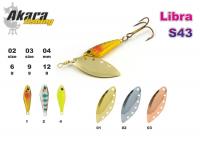Блесна AKARA Libra S43 (вертушка, 12 гр.,  4\1, цв. 02)