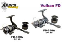 Безин. катушка AKARA Vulkan FD630A (5+1 bb, 0,25/200 мм/м, 5,2:1) с зап.шп.