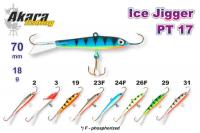 Балансир Ice Jigger PT 17 (гориз., 70 мм, 18 г, цвет: 24F)