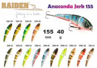 Воблер RAIDEN Anaconda Jerk   (40 гр., 155 мм, цв. SS09-06)