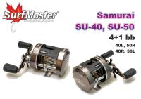 Мультипликатор SURF MASTER Samurai SU-50 (4+1 bb, 0,35/250 мм/м, 5,3:1) правый