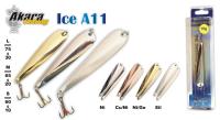 Зимняя блесна ICE A11  (верт., 65 мм, 20 г, цвет: NI/CU)