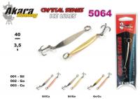 Зимняя блесна Crystal 5064  (верт., 0 мм, 3,5 г, цвет: CU/GO)
