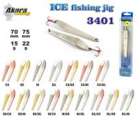 Зимняя блесна Ice Jig 3401 (верт., 75 мм, 22 г, цвет: Ni)