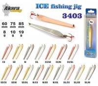 Зимняя блесна Ice Jig 3403 (верт., 75 мм, 10 г, цвет: Ni/Go)