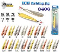 Зимняя блесна Ice Jig 3406 (верт., 70 мм, 30 г, цвет: Cu/Ni)