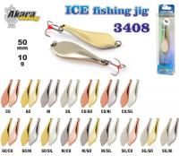 Зимняя блесна Ice Jig 3408 (верт., 50 мм, 10 г, цвет: Sil)