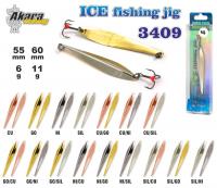 Зимняя блесна Ice Jig 3409 (верт., 60 мм, 11 г, цвет: Cu/Ni)