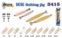 Зимняя блесна Ice Jig 3415  (верт., 55 мм, 3 г, цвет: CU/NI)