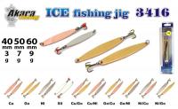 Зимняя блесна Ice Jig 3416  (верт., 60 мм, 9 г, цвет: CU/NI)