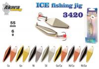 Зимняя блесна Ice Jig 3420  (верт., 55 мм, 6 г, цвет: CU/NI)
