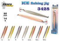 Зимняя блесна Ice Jig 3428 (верт., 80 мм, 14 г, цвет: Cu/Ni)
