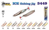Зимняя блесна Ice Jig 3449  (верт., 55 мм, 7 г, цвет: GO/CU)