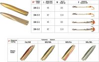 Зимняя блесна Whitebait 104  (верт., 62 мм, 11,6 г, цвет: CU/SIL)